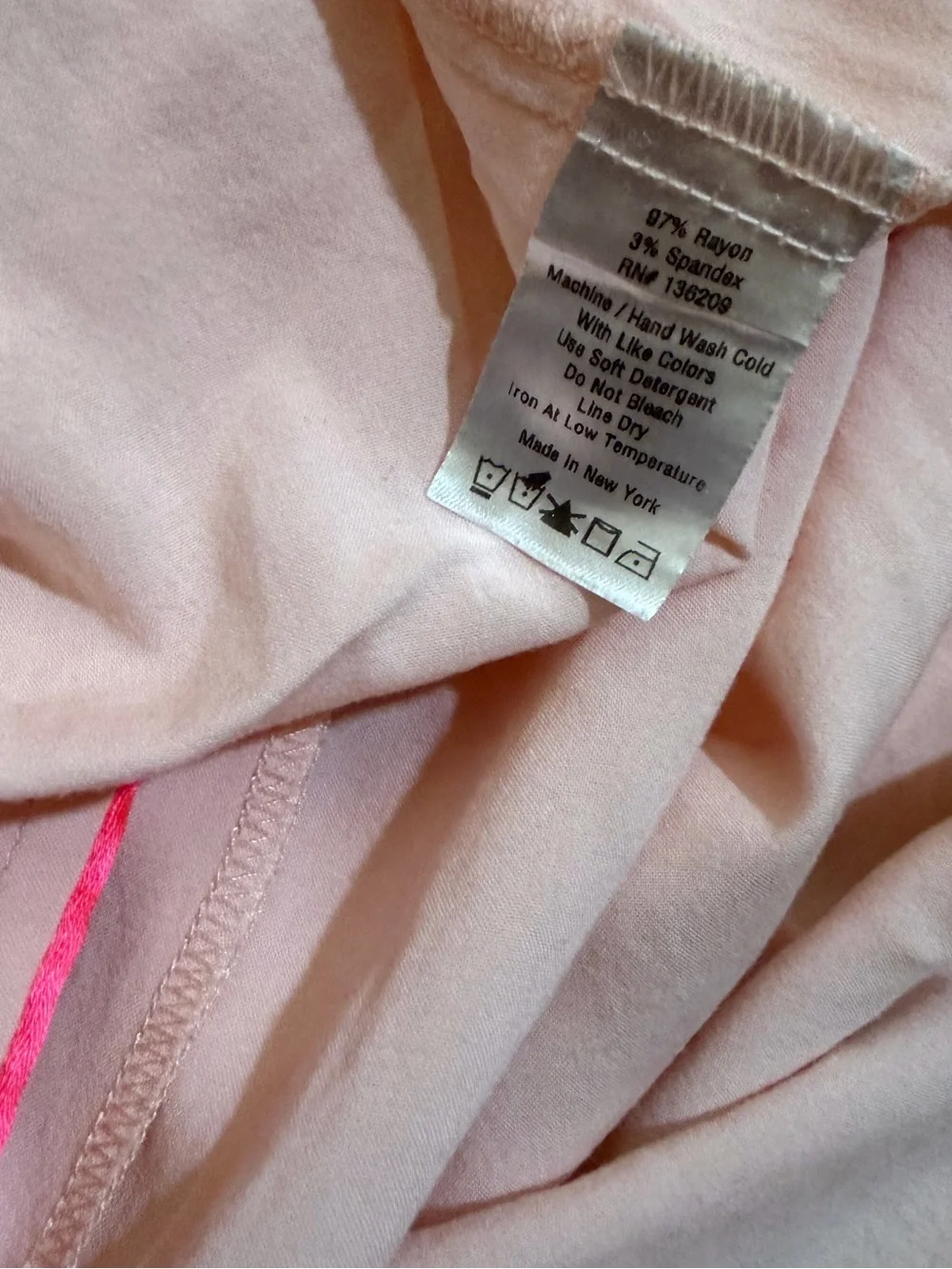 Hatch Light Pink Maternity Pajama Set with Contrast Piping